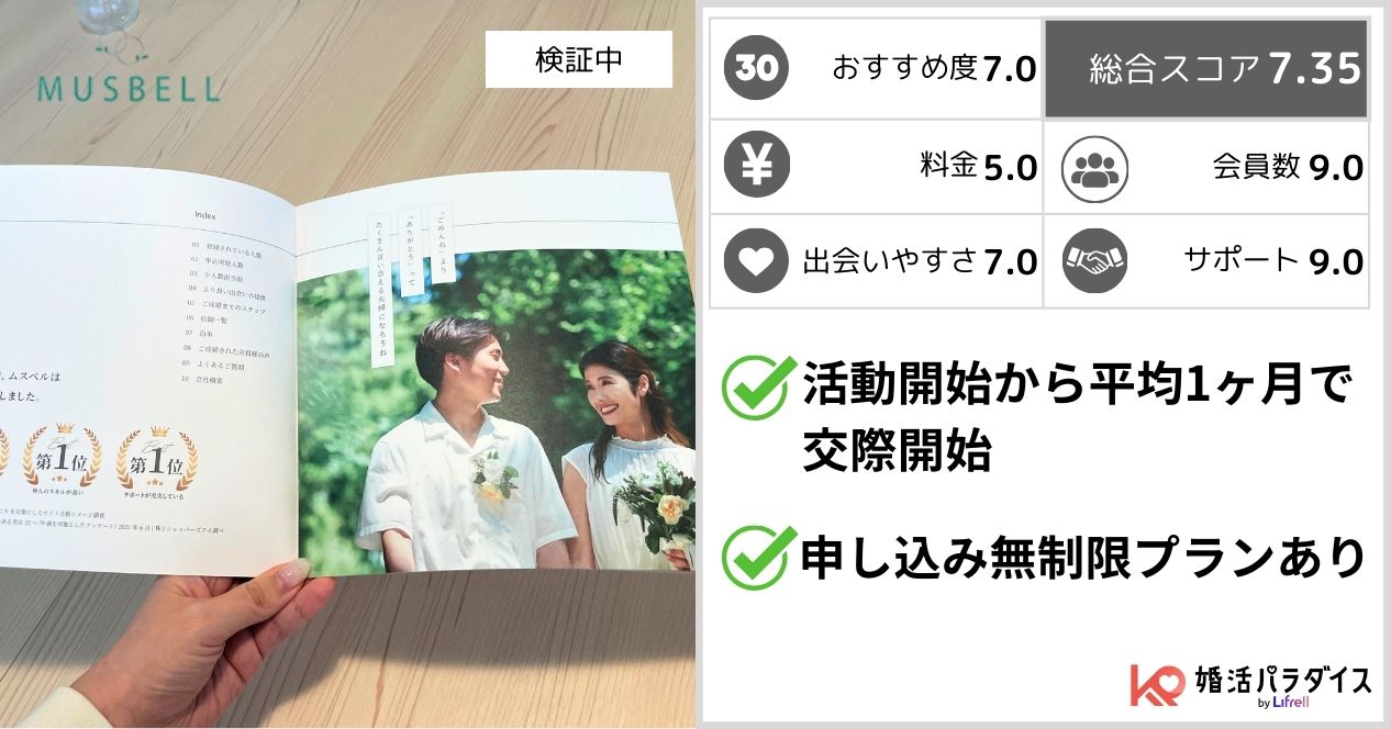ムスベルの検証結果と特徴