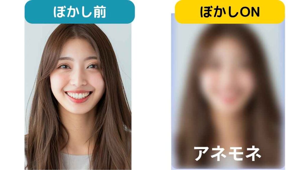 アネモネの写真ぼかし機能を検証