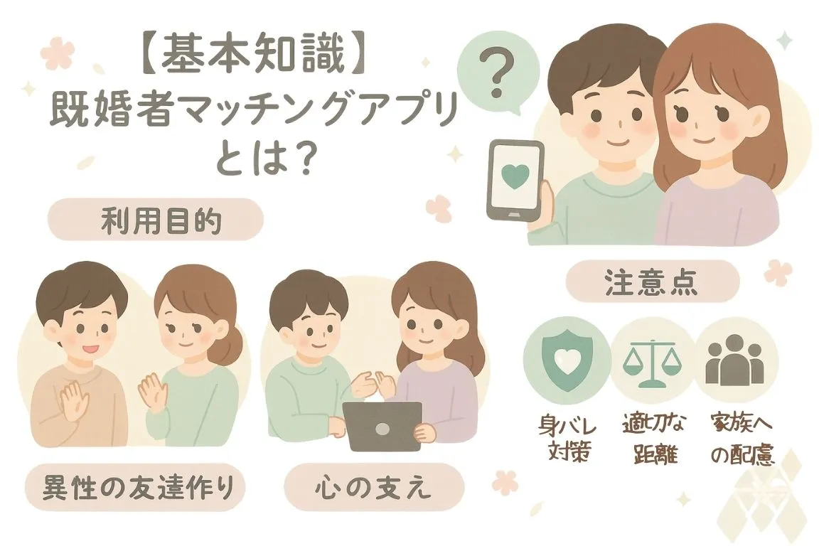 既婚者マッチングアプリを図解