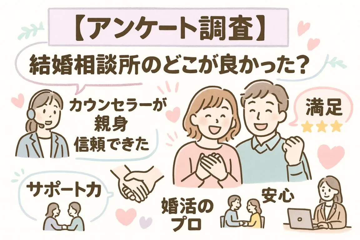 結婚相談所のどこが良かった？イメージ