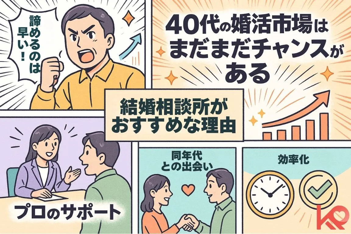 結婚相談所がおすすめな理由を図解