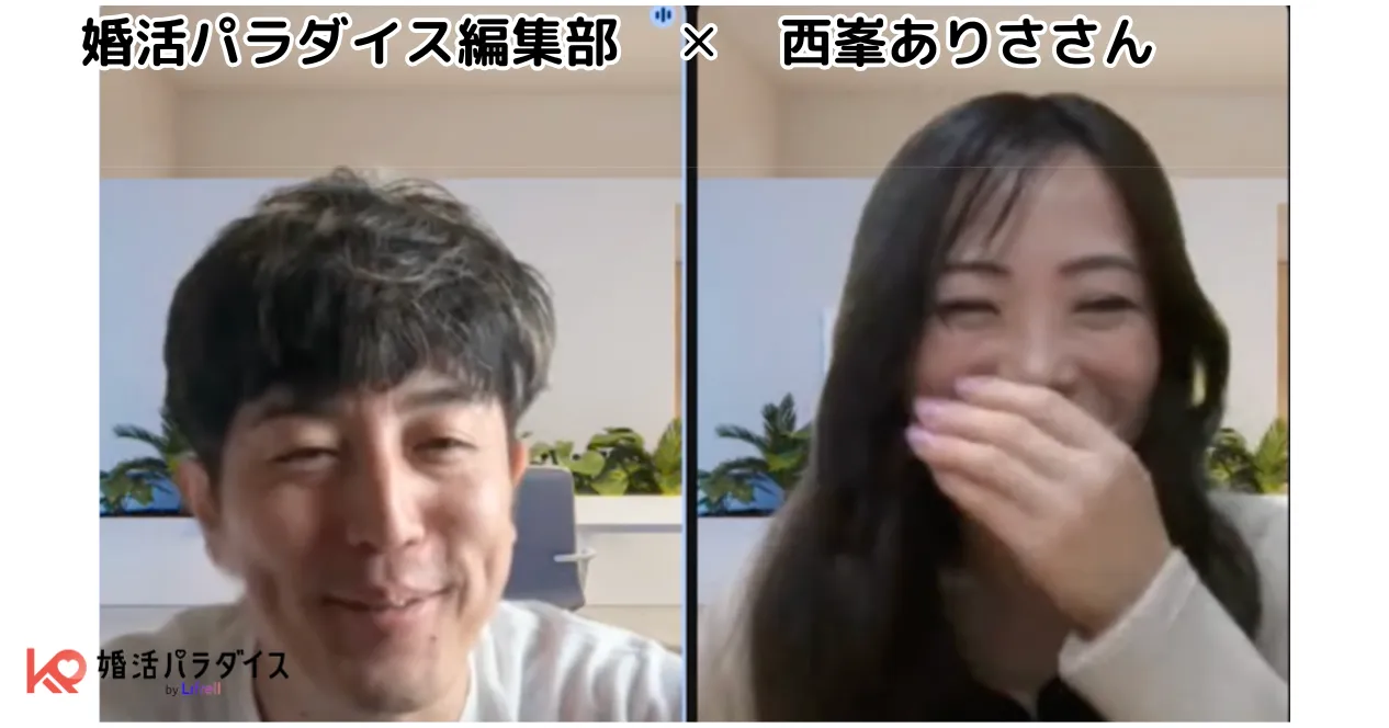 実際のインタビュー中の様子