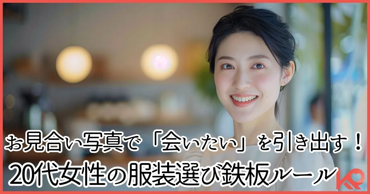 お見合い写真で「会いたい」を引き出す!20代女性の服装選び鉄板ルール
