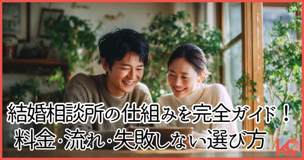 結婚相談所の仕組みを完全ガイド！料金・流れ・失敗しない選び方をプロが徹底解説