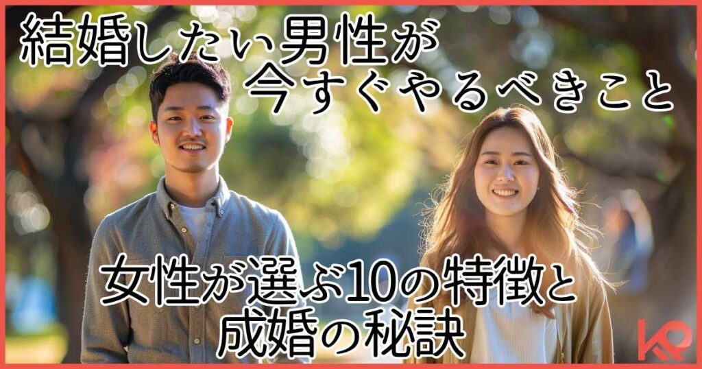 結婚したい男性が今すぐやるべきこと