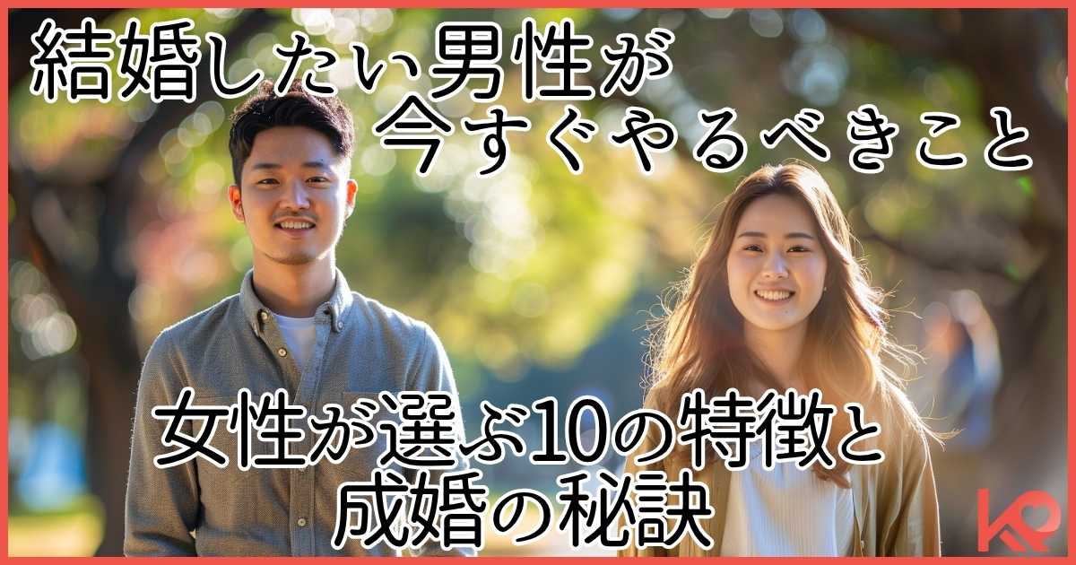 結婚したい男性が今すぐやるべきこと