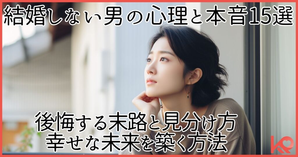 結婚しない男の本音